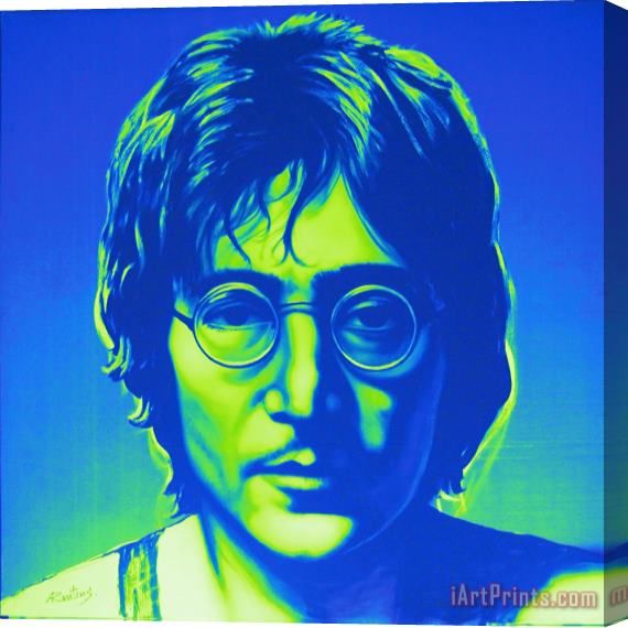 Agris Rautins John Lennon Stretched Canvas Print / Canvas Art