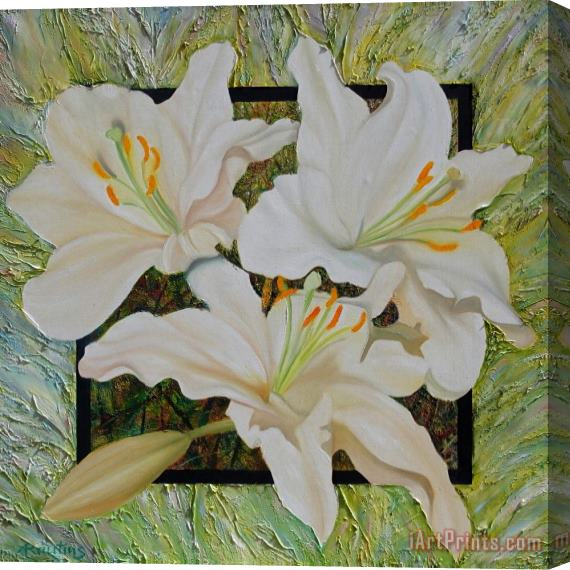 Agris Rautins Lilies Stretched Canvas Print / Canvas Art