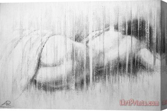 Agris Rautins Lying nude Stretched Canvas Print / Canvas Art