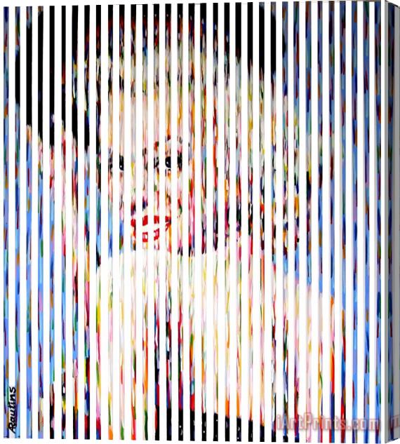 Agris Rautins Marilyn Monroe Stretched Canvas Print / Canvas Art