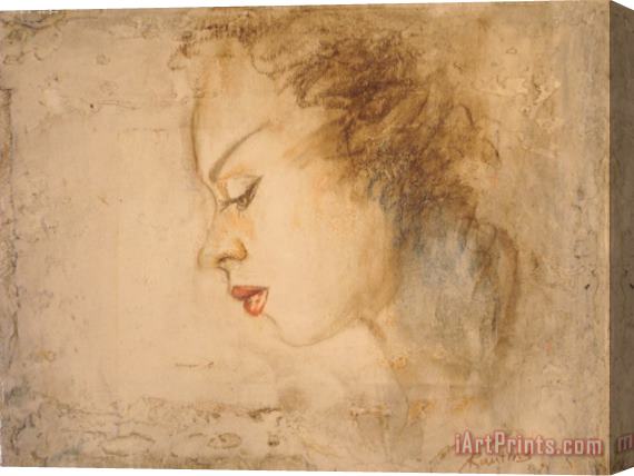 Agris Rautins Portrait of an angel Stretched Canvas Print / Canvas Art