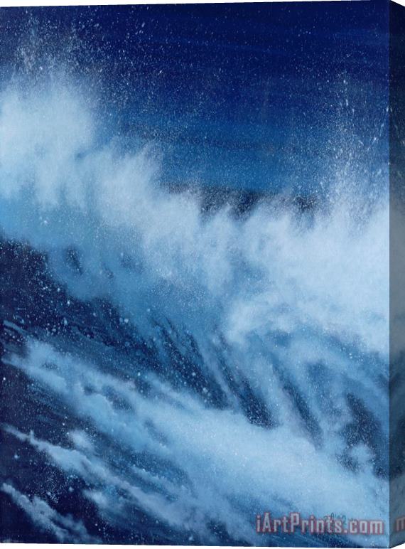 Alan Byrne Large Waves Breaking Stretched Canvas Painting / Canvas Art