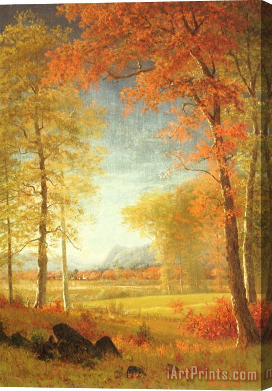 Albert Bierstadt Autumn in America Stretched Canvas Painting / Canvas Art