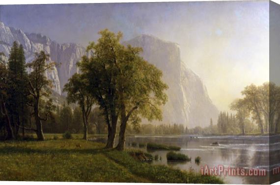 Albert Bierstadt El Capitan, Yosemite Valley, California Stretched Canvas Print / Canvas Art