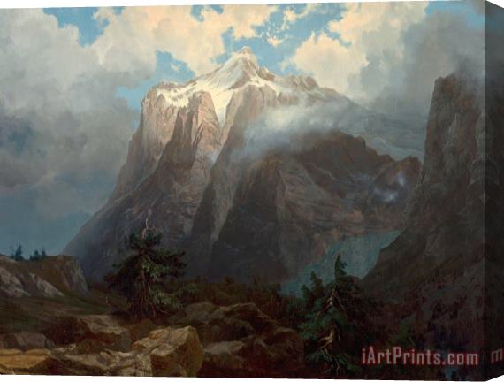 Albert Bierstadt Mount Brewer From King's River Canyon, California, 1872 Stretched Canvas Print / Canvas Art
