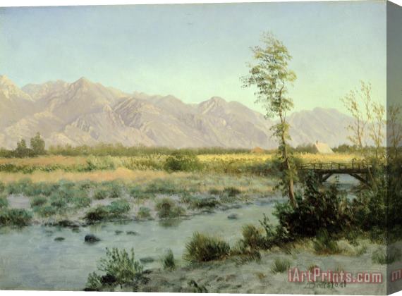 Albert Bierstadt Prairie Landscape Stretched Canvas Print / Canvas Art