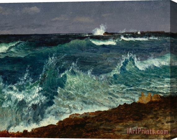 Albert Bierstadt Seascape Stretched Canvas Print / Canvas Art