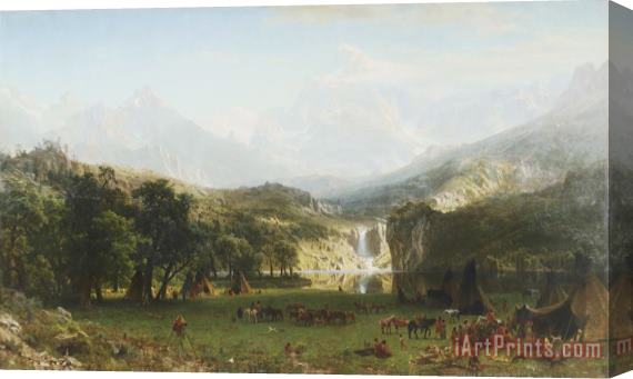 Albert Bierstadt The Rocky Mountains, Lander's Peak Stretched Canvas Print / Canvas Art