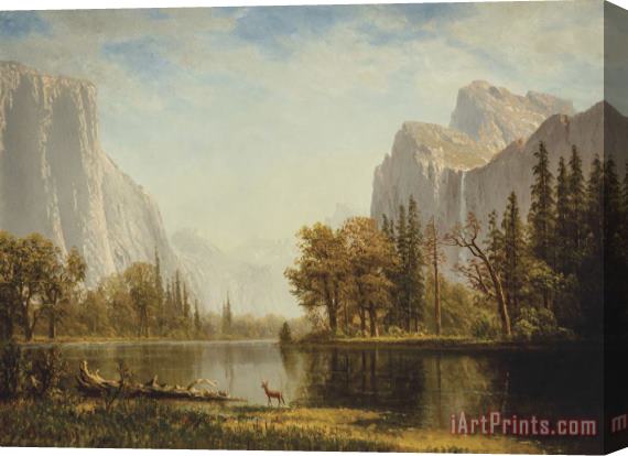 Albert Bierstadt Yosemite Valley Stretched Canvas Print / Canvas Art