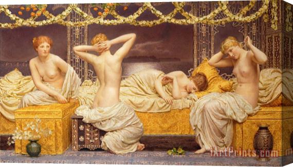 Albert Joseph Moore A Summer Night Stretched Canvas Painting / Canvas Art