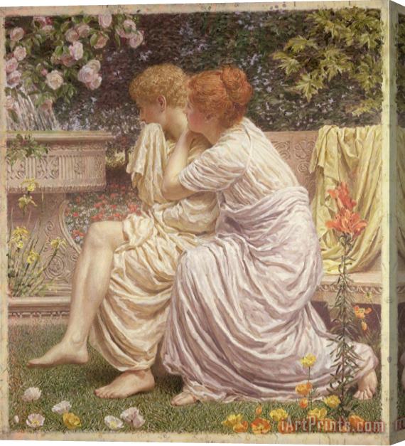 Albert Joseph Moore An Idyll Stretched Canvas Painting / Canvas Art