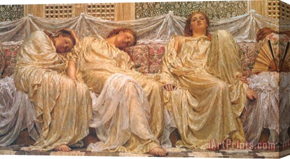 Albert Joseph Moore Dreamers Stretched Canvas Painting / Canvas Art