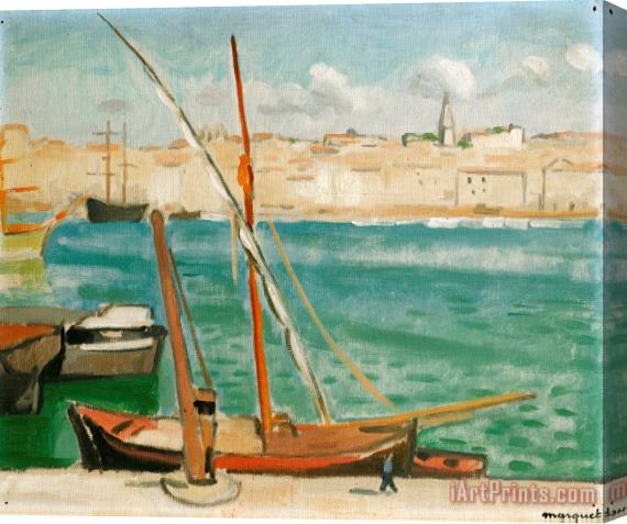 Albert Marquet Marseille, Le Quai De Rive Neuve Stretched Canvas Print / Canvas Art