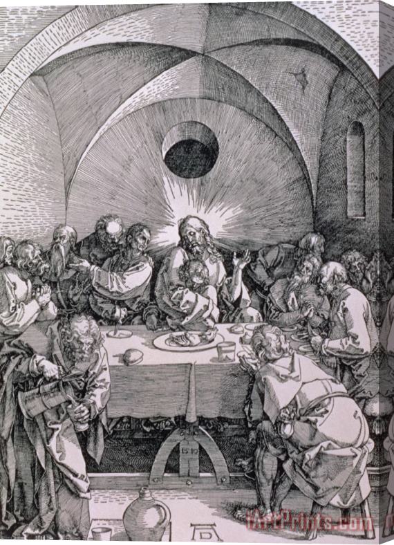 Albrecht Duerer The Last Supper From The 'great Passion' Series Stretched Canvas Painting / Canvas Art
