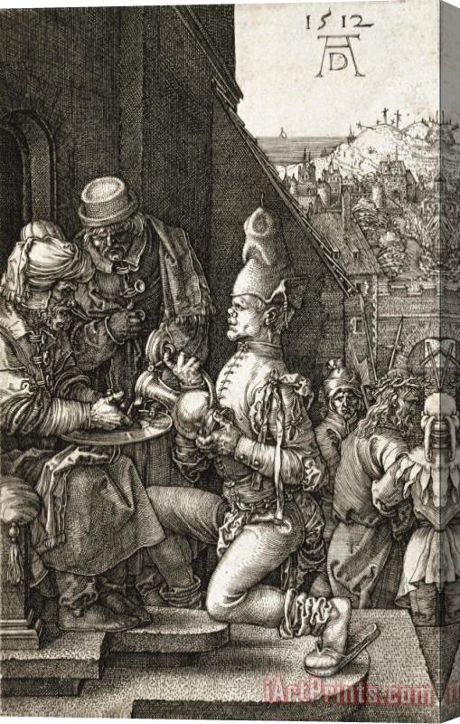 Albrecht Durer Pilate Washing His Hands Stretched Canvas Print / Canvas Art