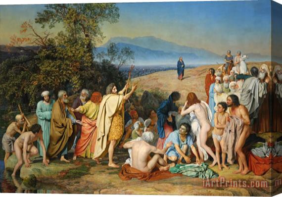 Aleksander Ivanov The Appearance of Christ Before the People Stretched Canvas Print / Canvas Art