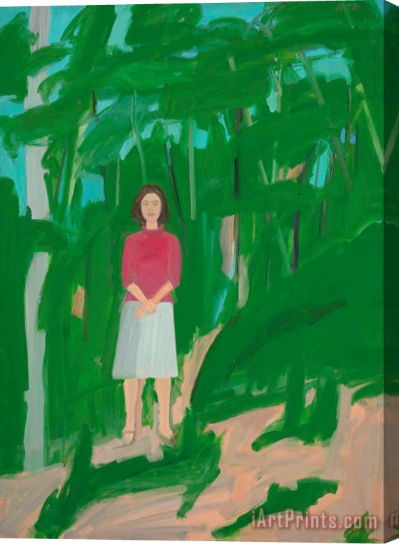 Alex Katz Ada in Woods, 1960 Stretched Canvas Print / Canvas Art