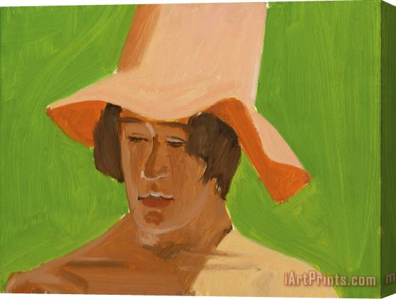 Alex Katz Boy with Orange Hat No. V Stretched Canvas Print / Canvas Art