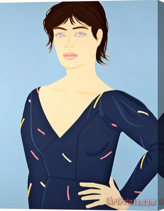 Alex Katz Grey Dress, 1992 Stretched Canvas Print / Canvas Art