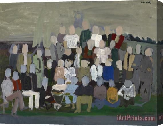 Alex Katz Group Portrait 2, C. 1950 Stretched Canvas Painting / Canvas Art