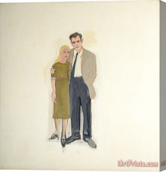 Alex Katz Irving And Lucy, 1958 Stretched Canvas Print / Canvas Art