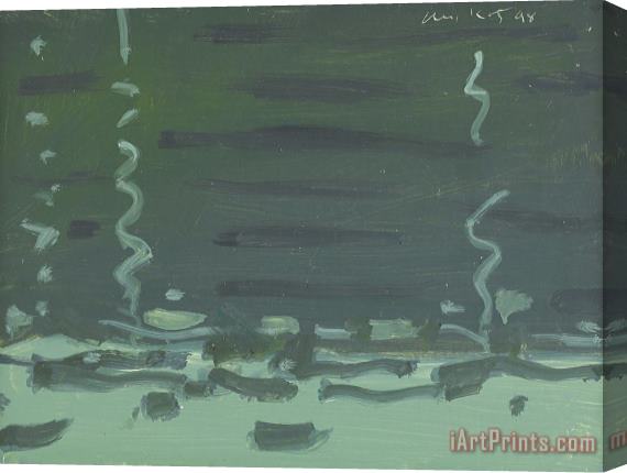 Alex Katz Piers, 1998 Stretched Canvas Painting / Canvas Art