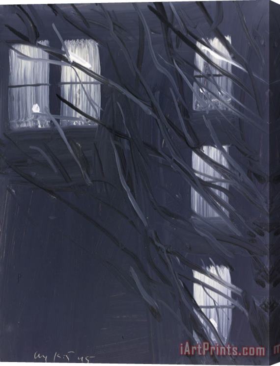 Alex Katz Purple Wind, 1995 Stretched Canvas Print / Canvas Art