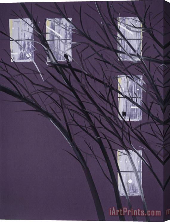 Alex Katz Purple Wind, 2017 Stretched Canvas Print / Canvas Art