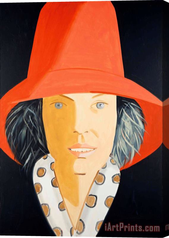 Alex Katz Red Hat (nicole), 2013 Stretched Canvas Print / Canvas Art