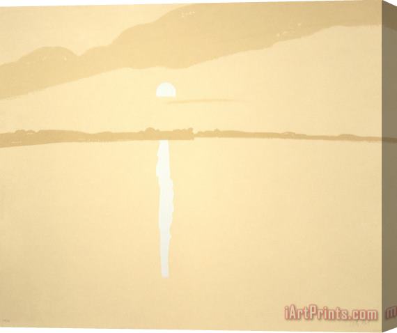 Alex Katz Sunset Lake Wesserunsett 4, 1972 Stretched Canvas Print / Canvas Art