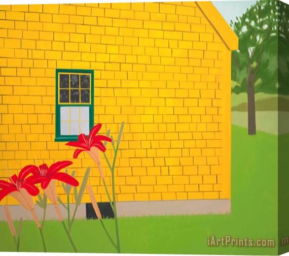 Alex Katz The Yellow House, 1985 Stretched Canvas Painting / Canvas Art