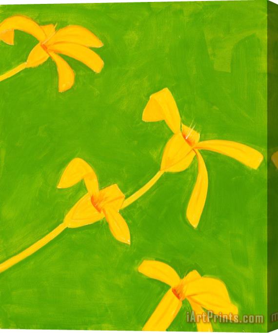 Alex Katz Untitled, Yellow Green, 2019 Stretched Canvas Print / Canvas Art