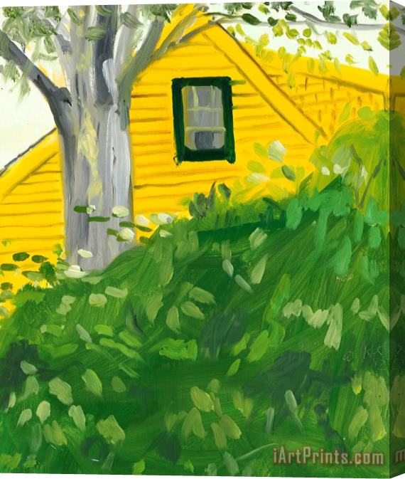 Alex Katz Yellow House Stretched Canvas Print / Canvas Art
