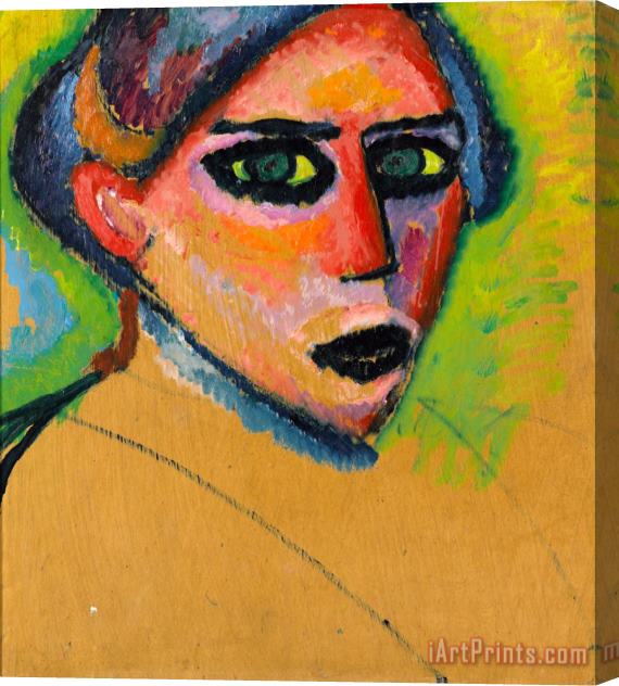 Alexei Jawlensky Woman's Face Stretched Canvas Painting / Canvas Art