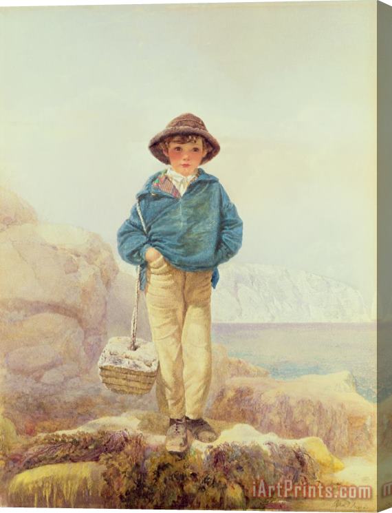Alfred Downing Fripp Young England - A Fisher Boy Stretched Canvas Print / Canvas Art