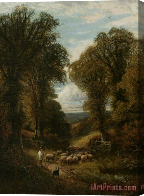 Alfred Glendening A Surrey Lane Stretched Canvas Painting / Canvas Art