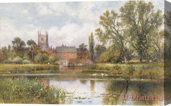 Alfred Glendening The Millpond Stretched Canvas Print / Canvas Art