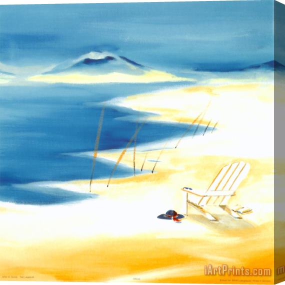 alfred gockel Adirondack Chair Stretched Canvas Print / Canvas Art