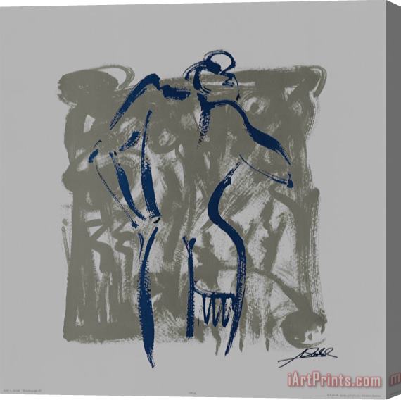 alfred gockel Body Language Viii Stretched Canvas Print / Canvas Art