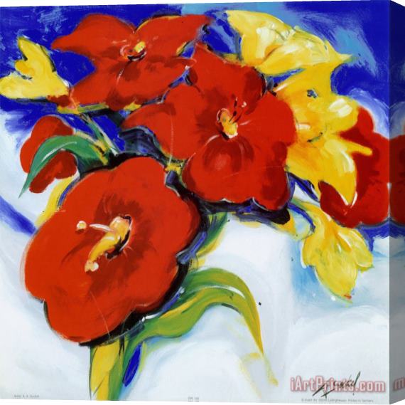 alfred gockel Vibrant Bouquet Stretched Canvas Print / Canvas Art