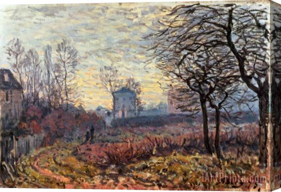 Alfred Sisley Landscape near Louveciennes Stretched Canvas Painting / Canvas Art