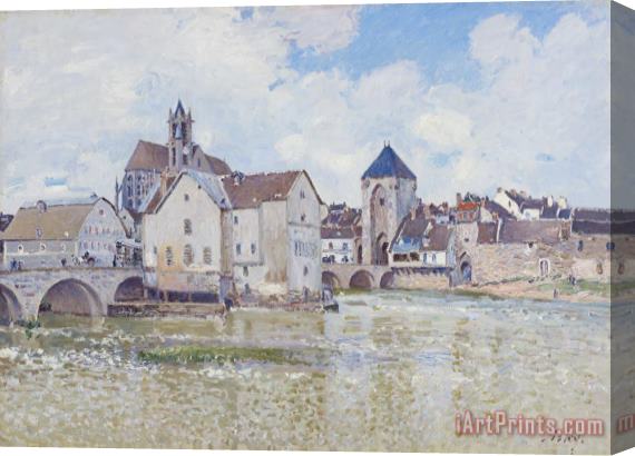 Alfred Sisley Le Pont De Moret Stretched Canvas Print / Canvas Art