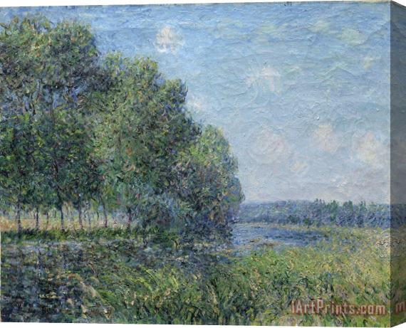 Alfred Sisley River View Stretched Canvas Print / Canvas Art