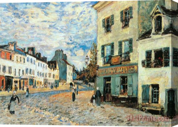 Alfred Sisley Road To Marly Stretched Canvas Print / Canvas Art