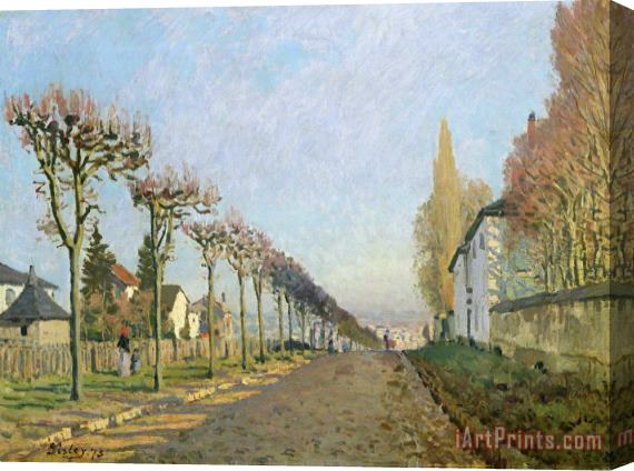 Alfred Sisley Rue de la Machine Louveciennes Stretched Canvas Painting / Canvas Art