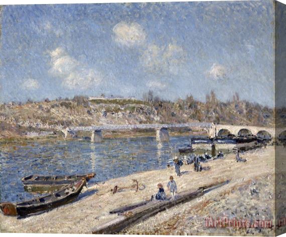 Alfred Sisley The Beach at Saint Mammes Stretched Canvas Print / Canvas Art