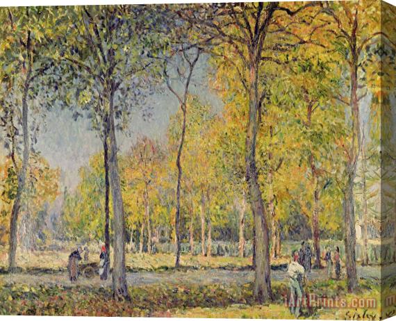 Alfred Sisley The Bois de Boulogne Stretched Canvas Print / Canvas Art
