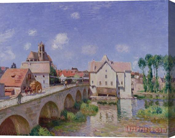 Alfred Sisley The Bridge at Moret Stretched Canvas Print / Canvas Art
