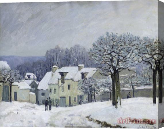 Alfred Sisley The Place du Chenil at Marly le Roi Stretched Canvas Painting / Canvas Art