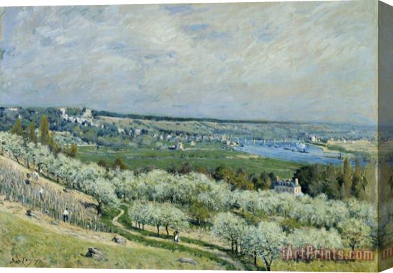 Alfred Sisley The Terrace at Saint Germain, Spring Stretched Canvas Painting / Canvas Art